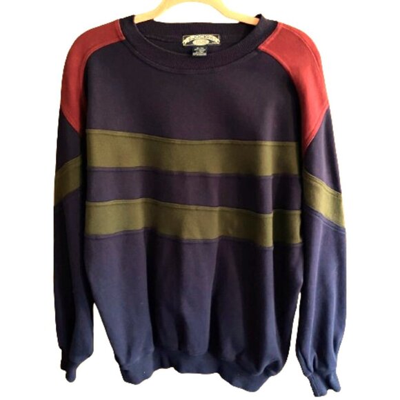 Vintage Tops - Vintage 90s cozy comfy Jockey color block cotton sweatshirt